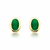 Conjunto Dourado Cristal Oval Esmeralda na internet