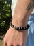 PULSERA PIEDRAS NATURALES, DIJE EN CRUZ - comprar online