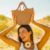 Cartera Bali S Algodón Mocha Mousse - Santo Miguel Bags