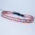 Pulsera en Telar Egipcio con Balines de plata en el centro hecha a mano