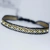 Pulsera en Telar Egipcio con Balines de plata en el centro hecha a mano
