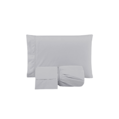 Jogo de Lençol Versátil 3 pçs Casal Micropercal 01 Lençol com elástico: 1,88m comp. x 1,38m larg. x 30cm alt. 02 Fronhas: 70cm comp. x 50cm larg. - comprar online