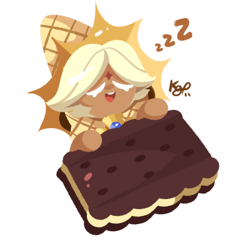 Adesivo Cookie Run Kingdom Pure vanilla