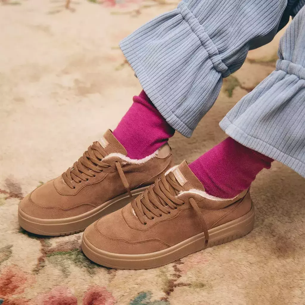 Sneaker 86 Gamuza Camel