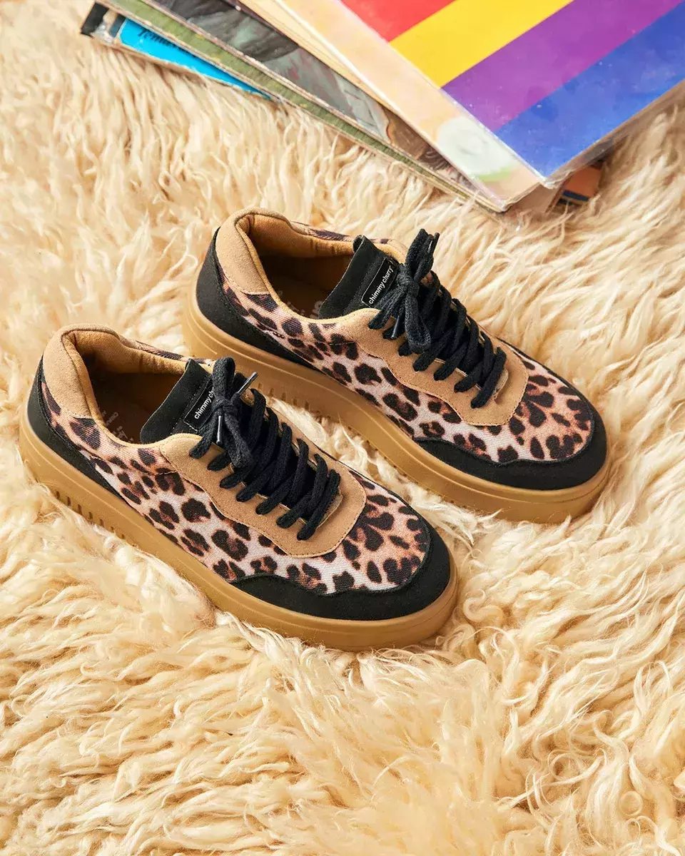 Sneaker 86 Leopardo Camel