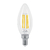 Lámpara LED tipo vela 4 W con filamento base E12 luz cálida