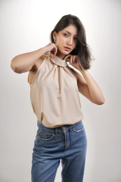Blusa feminina Isadora Bege - comprar online