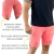 Bermuda masculina cor salmão, modelo detonado, com detalhes de desgaste, fecho em zíper e botão, feita 100% em algodão.
