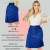 Saia jeans feminina amaciada desfiada com lycra, cor azul, com detalhes de babado e fechamento de botões.