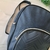 mochila B/rayado azul