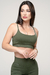 Conjunto de Short Fitness Mia Alta Compressão Verde Militar
