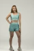 Conjunto de Short Fitness Duplo Flowers Verde Bertie - comprar online