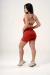Conjunto de Short Fitness Cloe Treino Vermelho - comprar online