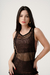 Blusa Fitness Arrastão Preto