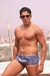 Sunga Tradicional Azul Folhas Tribal - comprar online