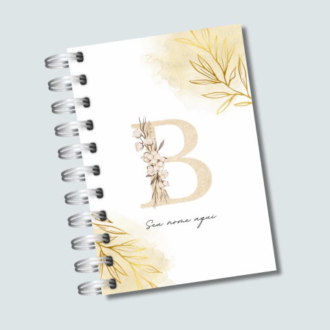 AGENDA DATADA FLORAL COM LETRA INICIAL AGD0012 na internet