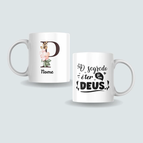 CANECA PERSONALIZADA FÉ EM DEUS CN0109