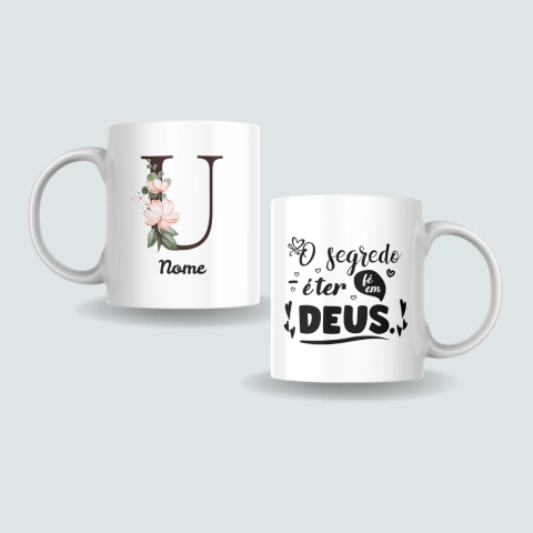 CANECA PERSONALIZADA FÉ EM DEUS CN0109 - loja online