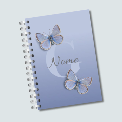 CADERNO BORBOLETAS COM INICIAL CA0033 - comprar online