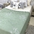 PIE DE CAMA DE GASA ESTAMPADO VERDE - comprar online