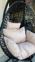 Hamaca nido totora c/base negra + Almohadones - Muebles Perez Benitez