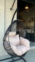 Hamaca nido totora c/base negra + Almohadones