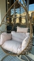 Hamaca circulo yute c/base beige + Almohadones - tienda online