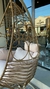 Hamaca circulo yute c/base beige + Almohadones en internet