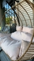 Hamaca doble yute c/base negra + Almohadones - comprar online