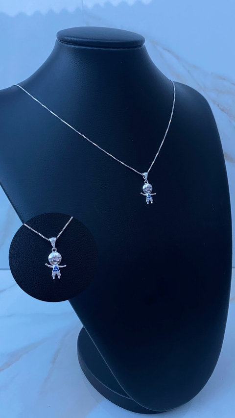 Colar menino cravejado