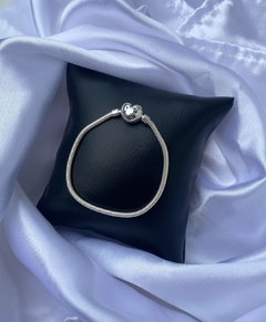 Pulseira pra berloques coração liso - comprar online
