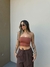 Cropped Tube Top Marrom
