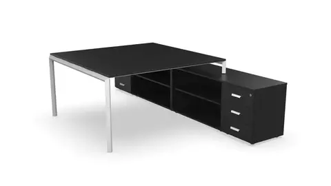 escritorio con credanza doble