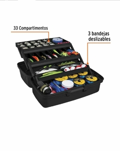 Caja de pesca Truper, con 3 compartimientos