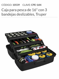Caja de pesca Truper, con 3 compartimientos - comprar online