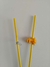 Imagen de kit Varilla de Fibra 1.40m - LISA / AMARILLA - c/ Clip de acero