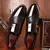Sapato de couro formal masculino com fivela