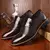 Sapato de couro formal masculino com fivela - comprar online