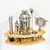 Conjunto coqueteleira kit bartender de aço