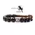 Pulseira zodíaco pedra natural obsidiana - TheOldMan