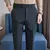 Calça social elástico fino ajuste formal