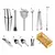 Conjunto coqueteleira kit bartender de aço