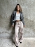 Denim print rose