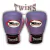 Luva TWINS Lavanda Com Rosa - comprar online