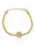 Pulseira laminada circulo cravejado - Bless acessorios