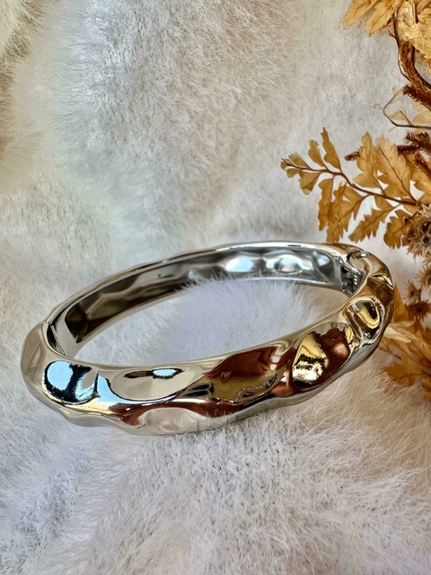 Bracelete Organic bold prata