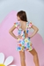 Conjunto Cropped Foral - comprar online