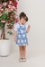Vestido Salope Azul + Blusa - Meia Infância