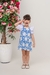 Vestido Salope Azul + Blusa