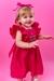 Vestido Bela Bordado Rosa - loja online